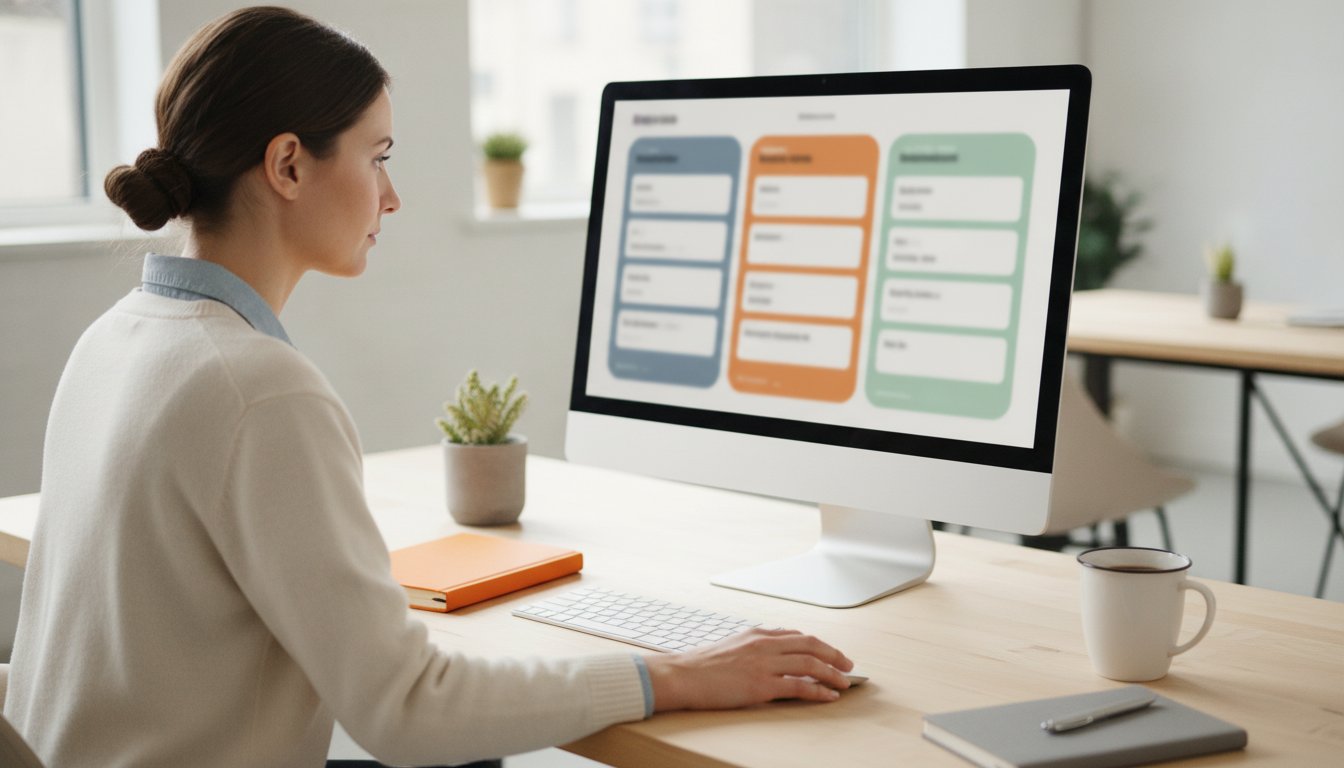 Manager suport comparând benchmark-uri de retenție a clienților în industriile SaaS, e-commerce și B2B
