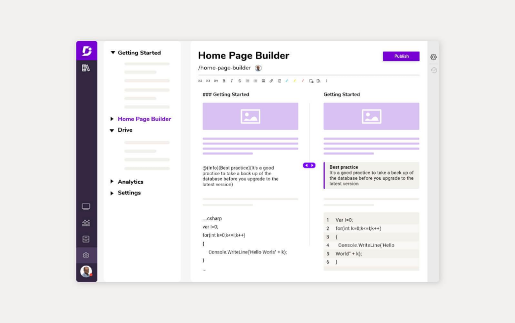 Software-ul Document360 oferind soluții de bază de cunoștințe