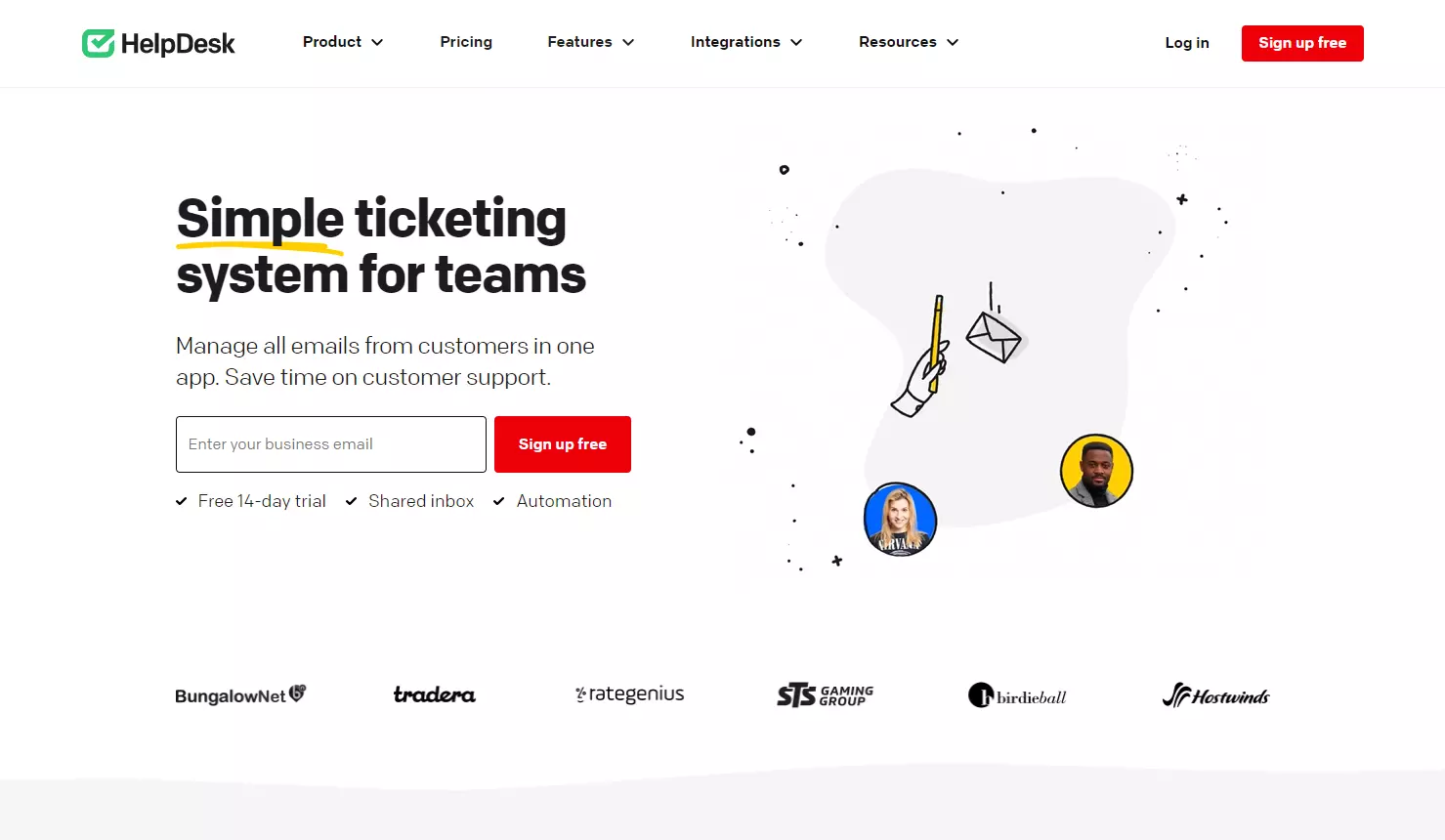 Pagina de pornire Helpdesk