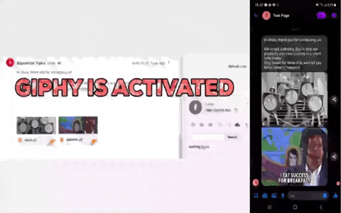 Exemplu de GIF pentru LiveAgent