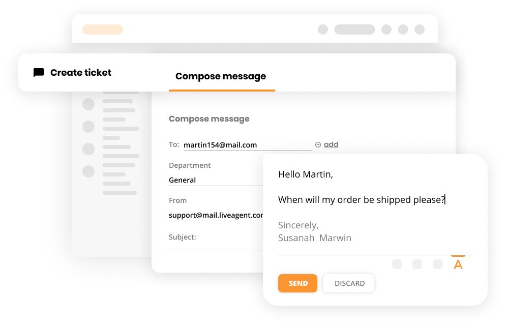 Crearea unui tichet în software-ul help desk