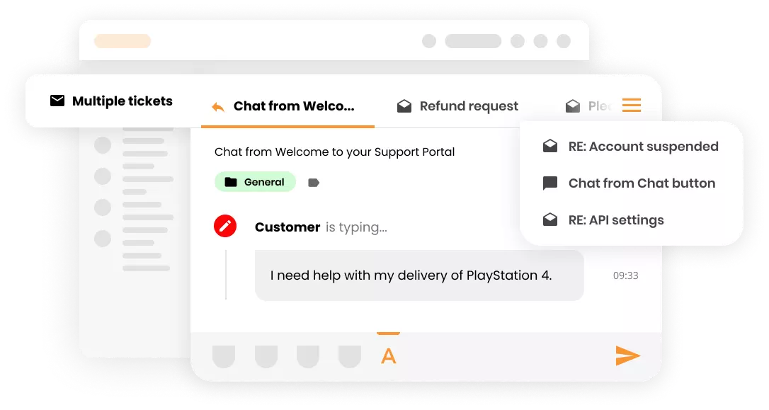 Software-ul help desk LiveAgent cu mai multe tichete