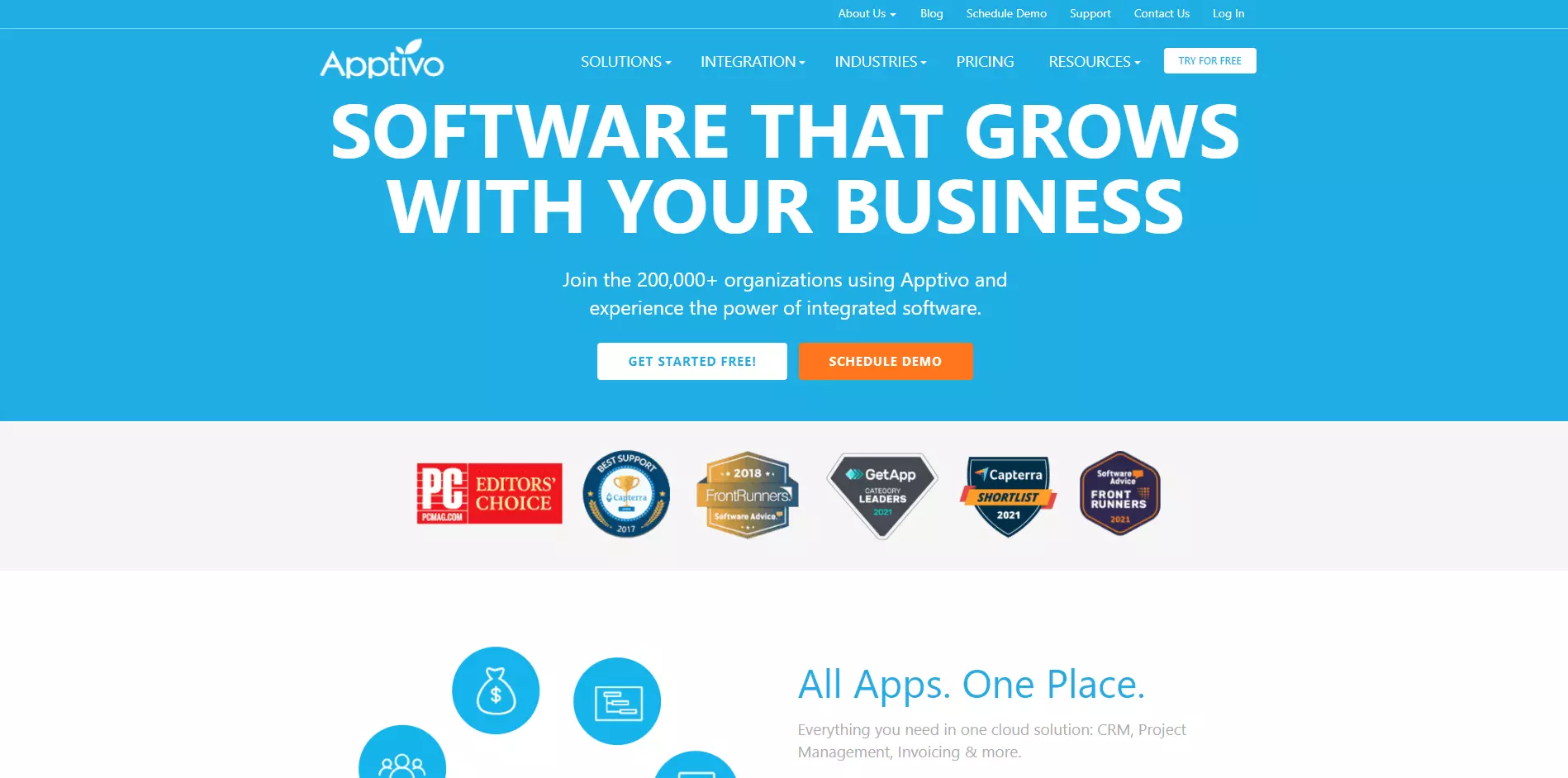 Pagina de pornire Apptivo