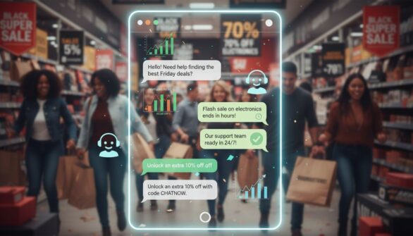 Cum Live Chat-ul Crește Ratele de Conversie în E-Commerce pe Black Friday