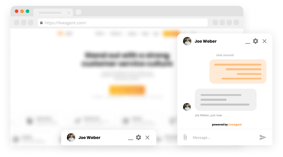 Caracteristica de ancorare a ferestrei de chat în software-ul chat live - LiveAgent
