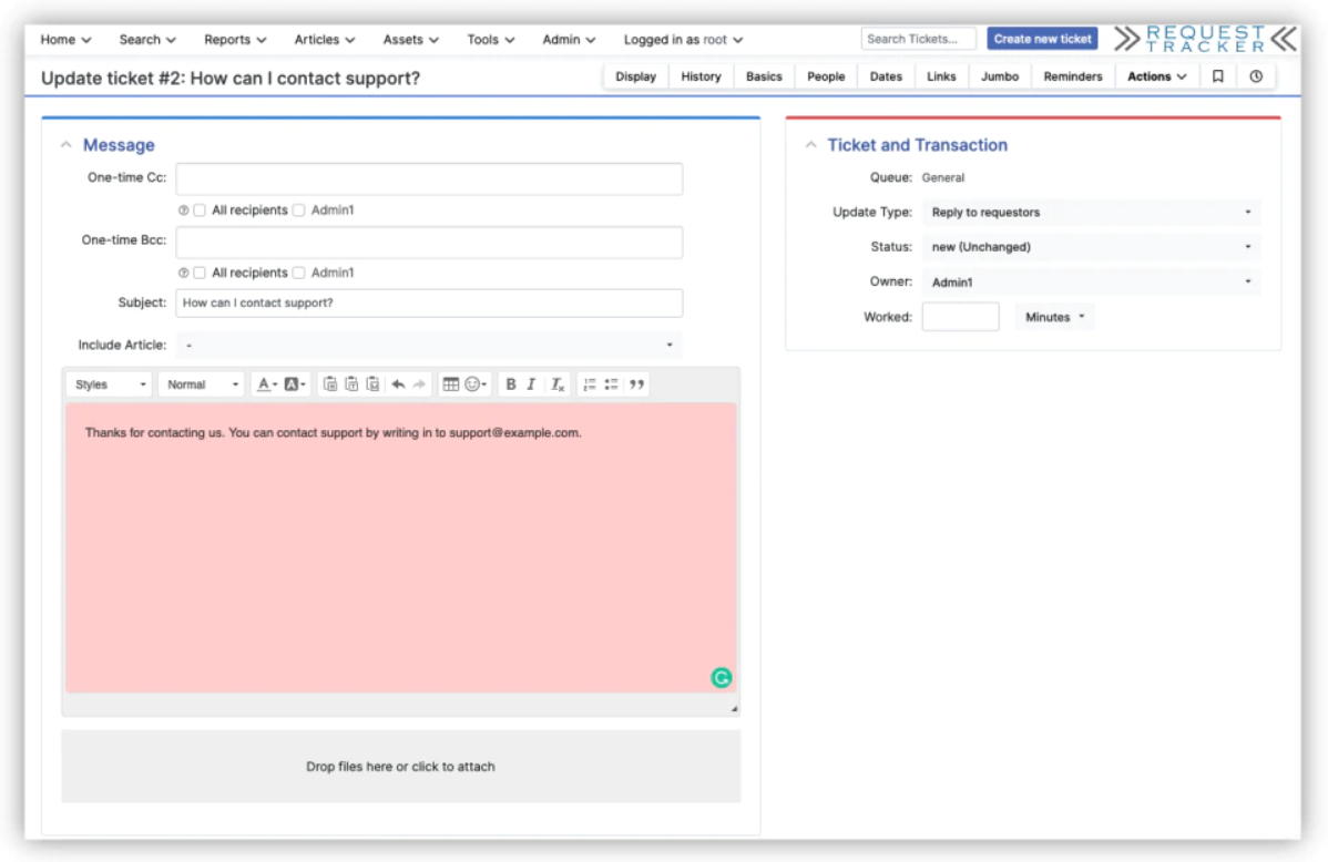 Request Tracker Sisteme de ticketing open-source