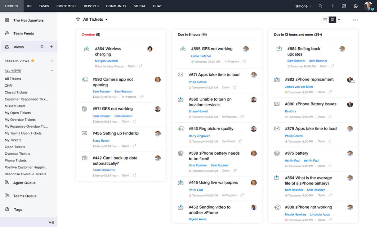 Sistemul de ticketing Zoho Desk