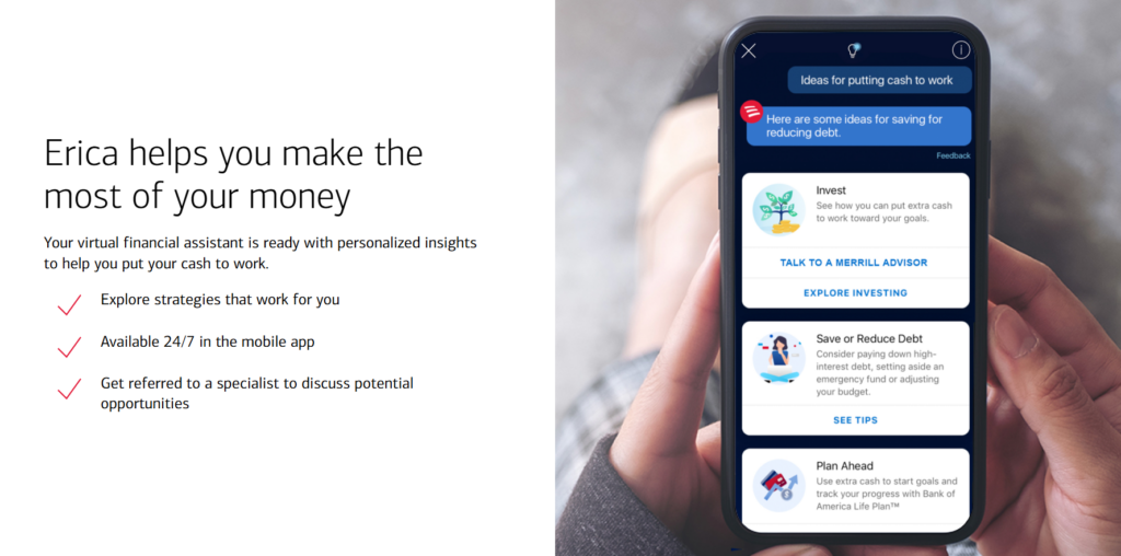 Erica-asistentul virtual Bank of America.