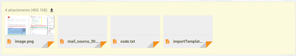 Descărcare în masă a atașamentelor