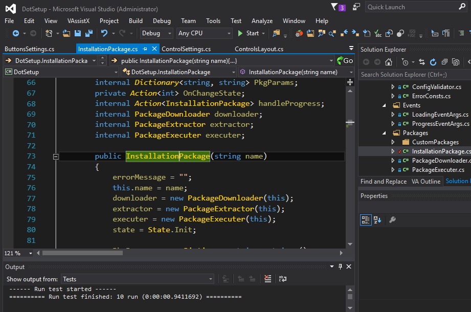 Un exemplu de instalare manuală a sistemului în Microsoft Visual Studio