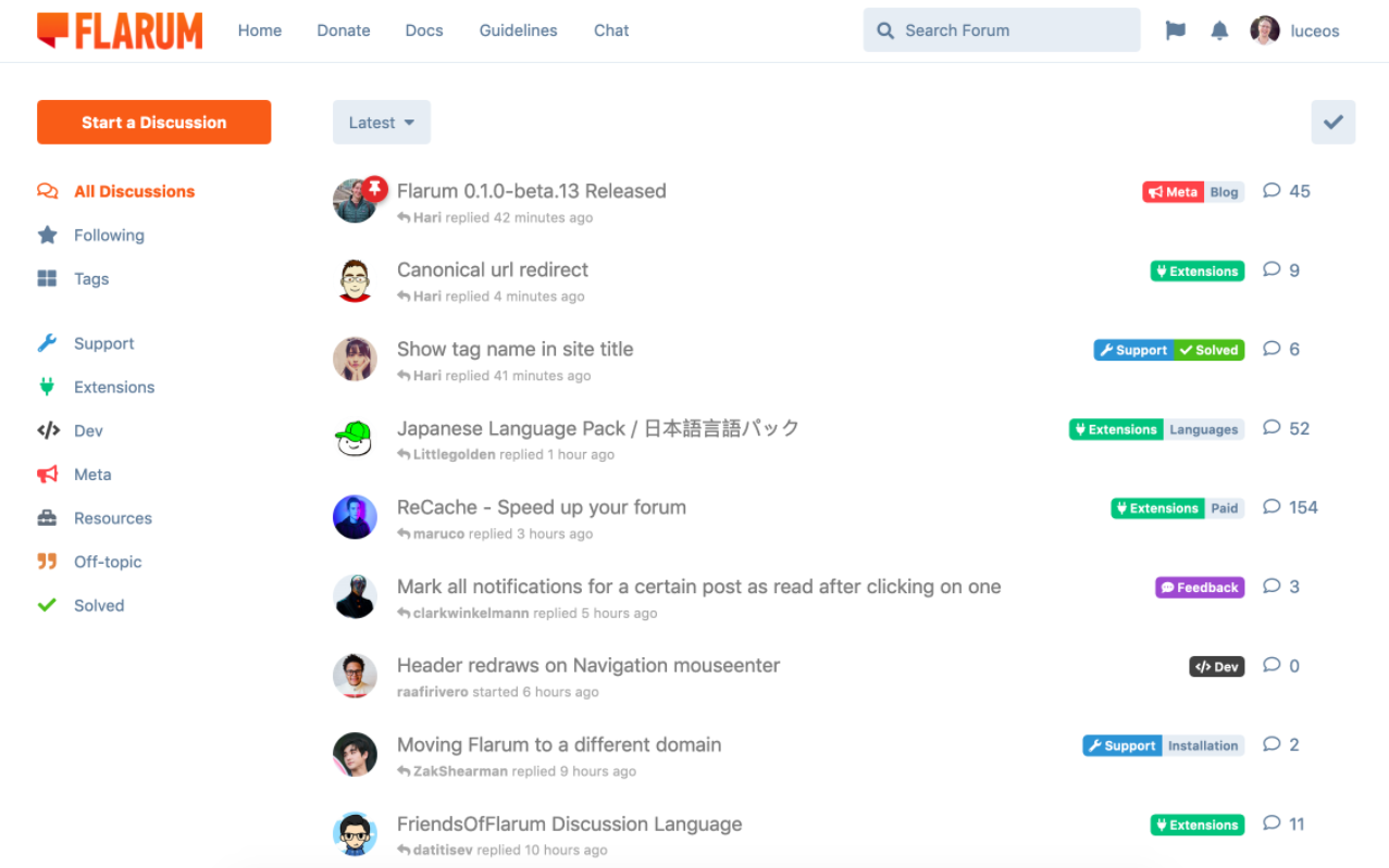 Etichete forum Flarum