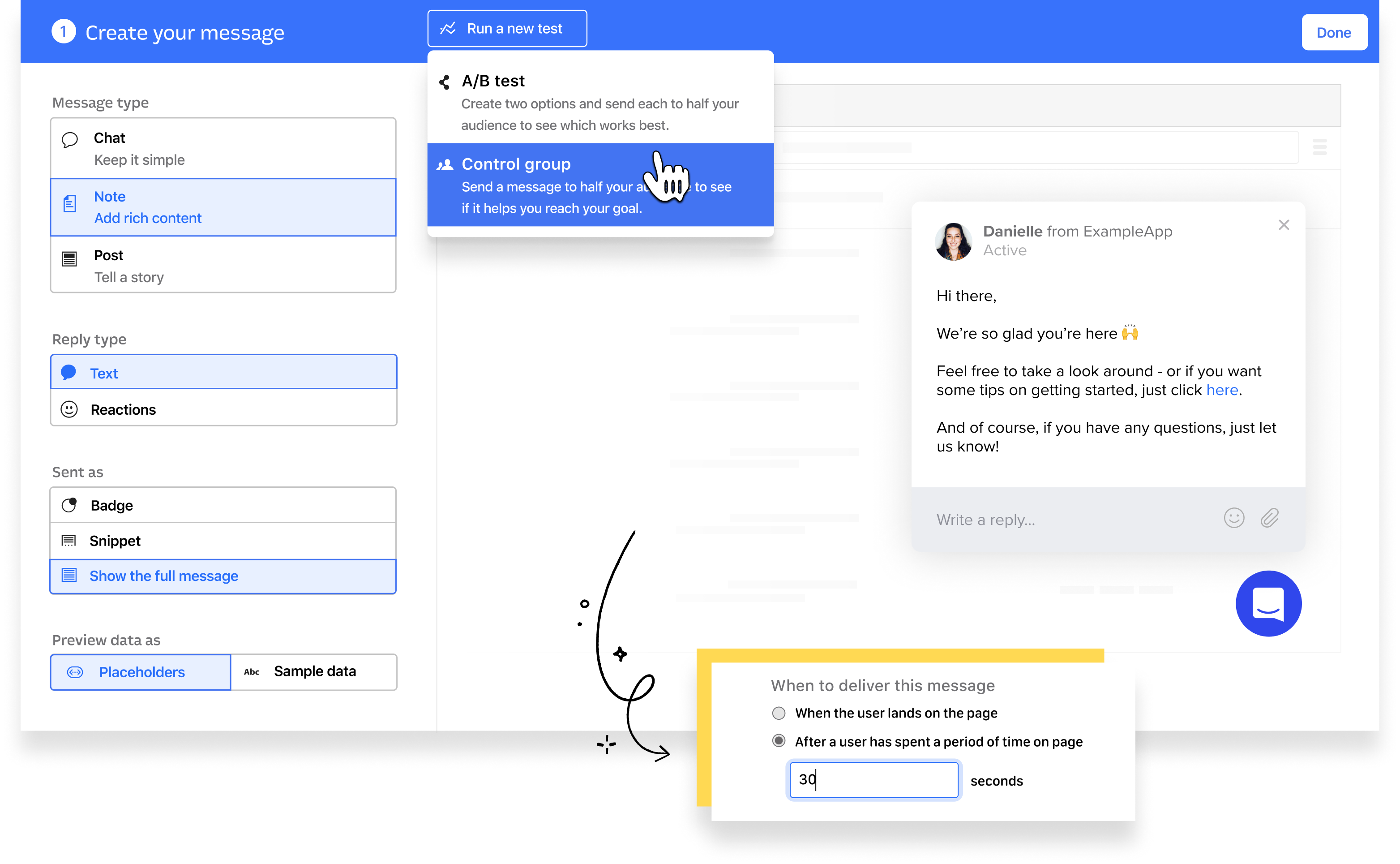 Live chat în curs Intercom