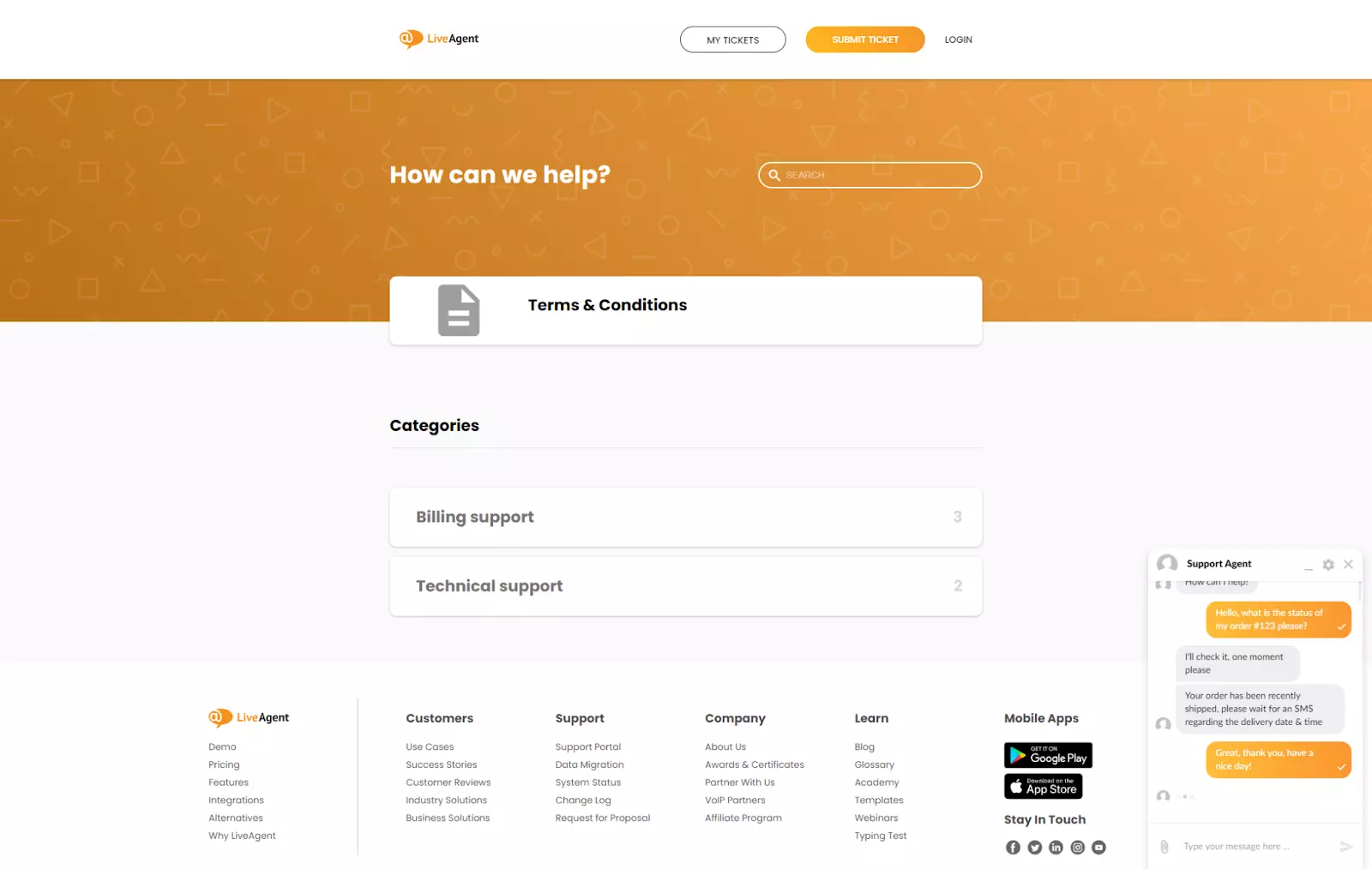 Noua înfățișare a portalului clienților și a widget-ului de chat în LiveAgent