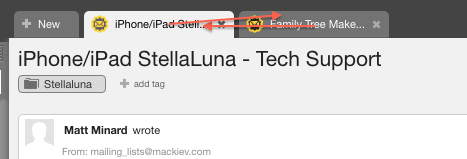 LiveAgent - Posibilitatea de a reordona tab-urile de tichete în antetul panoului agentului