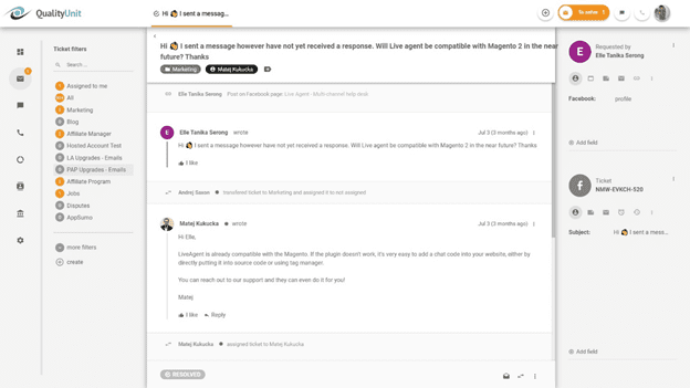 Instrument help desk care ajută la menținerea reputației pe social media