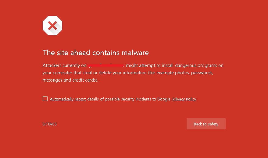 Avertisment malware