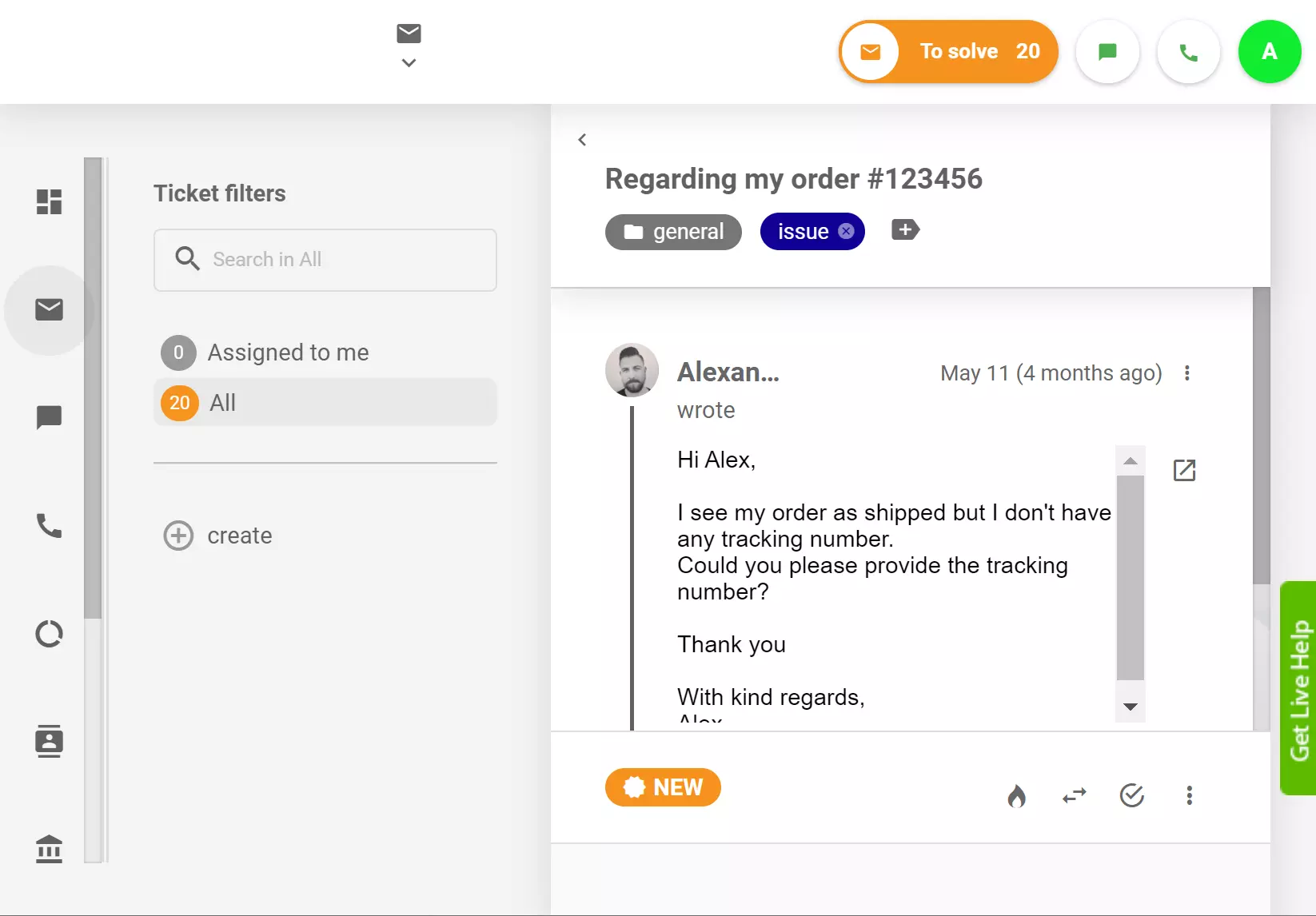 Nou design responsiv de file în LiveAgent