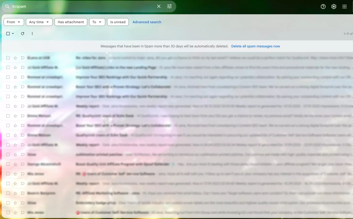 Prezentare generală a filtrului de spam în Gmail
