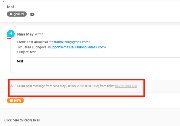 SLA nu a fost aplicat biletelor împărțite în aplicația LiveAgent