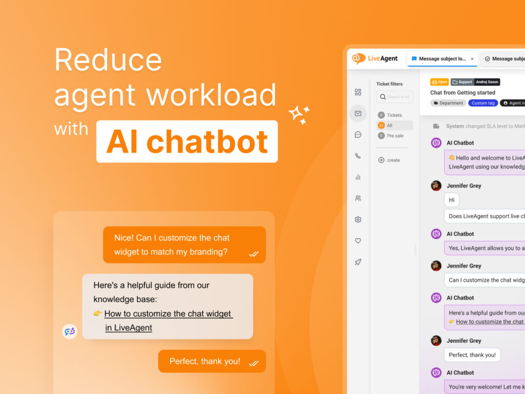 Chatbot-ul AI LiveAgent