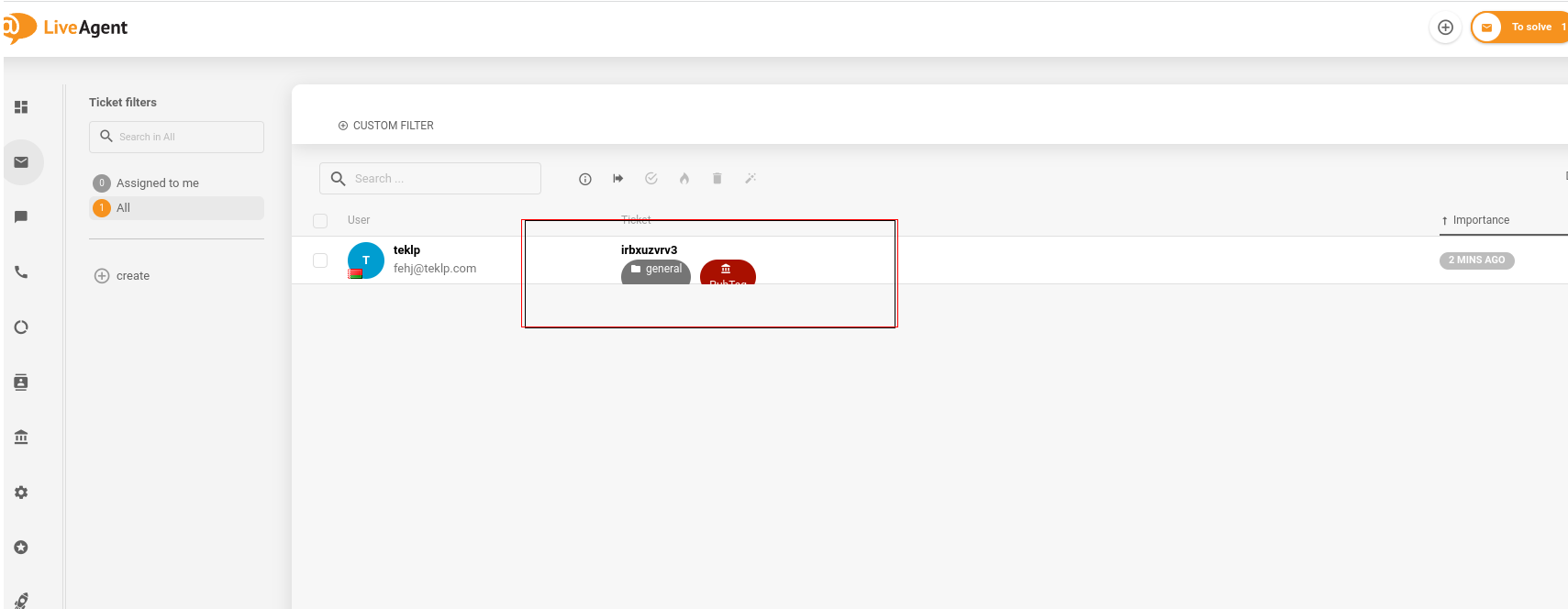 Design defect al etichetelor în LiveAgent