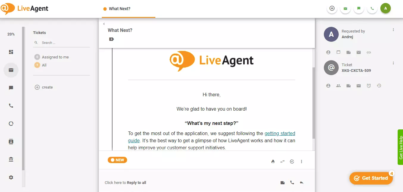 Onboarding LiveAgent