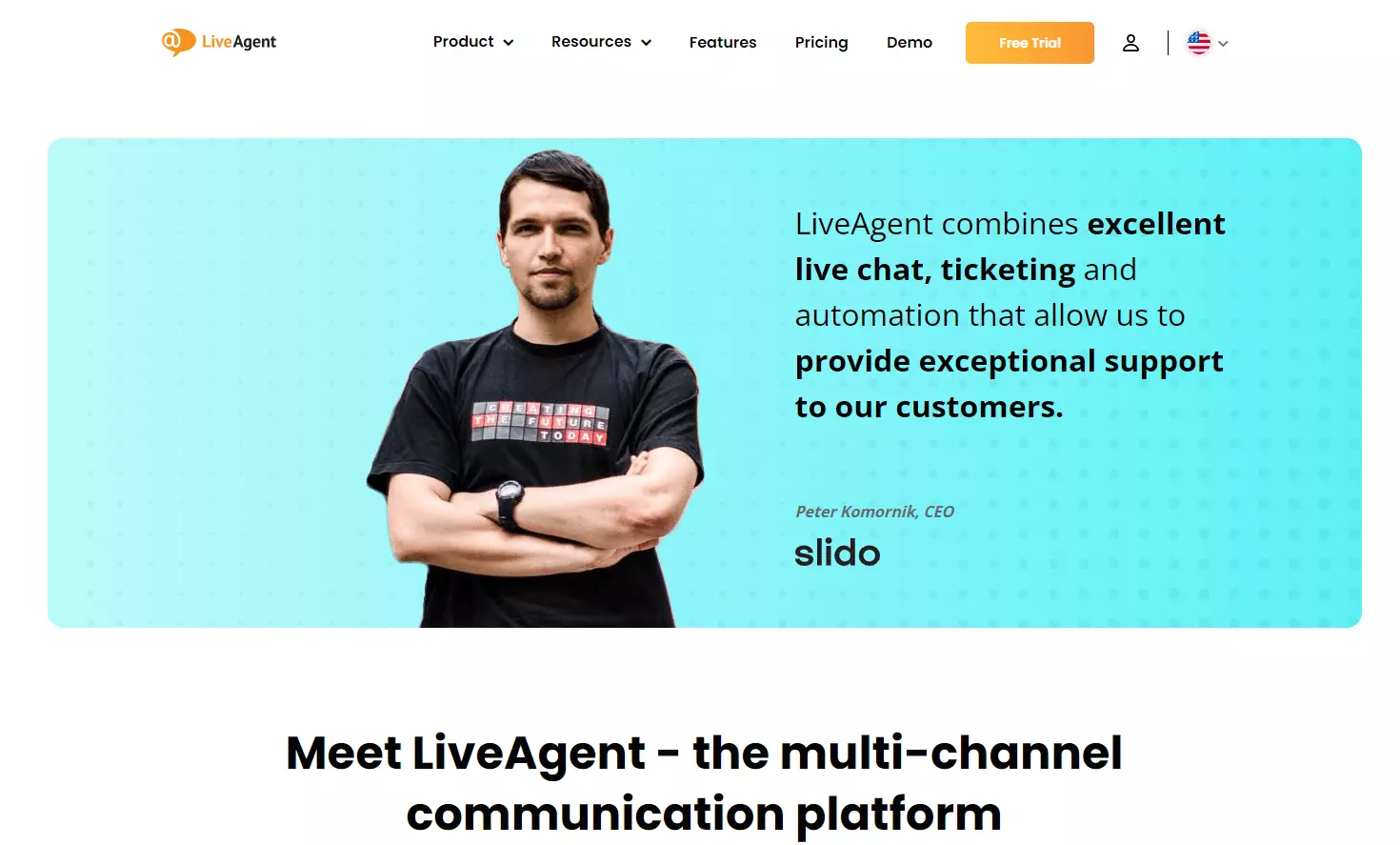 Recenzie CEO Slido LiveAgent