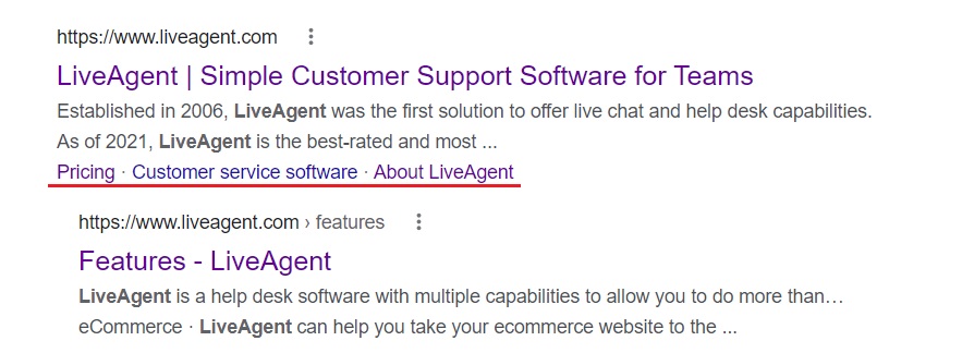 Exemplu de linkuri de ancoraj