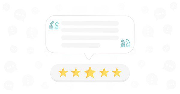 Lăsarea unei recenzii cu cinci stele