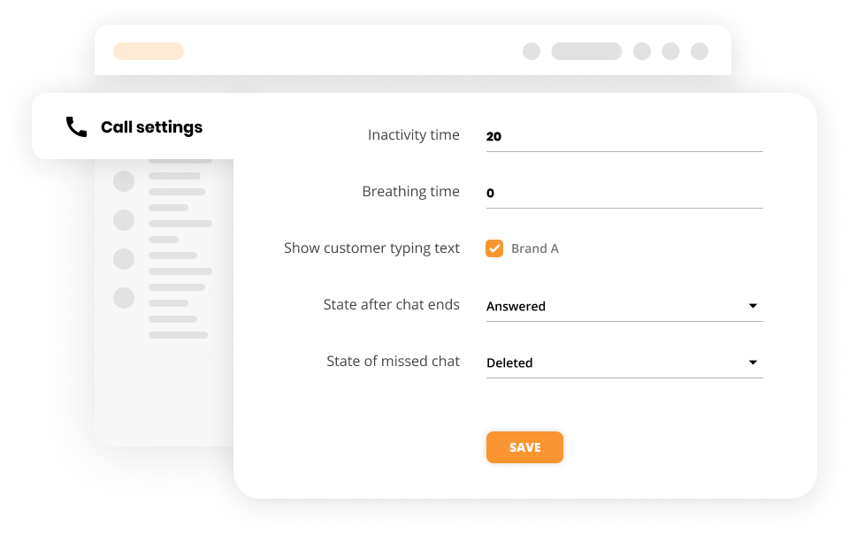 Setări apeluri în software-ul de servicii pentru clienți - LiveAgent
