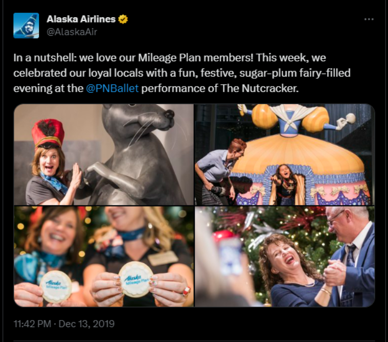 Tweet Alaska Airlines despre cafea