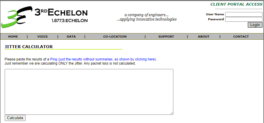 Exemplu de calculator de jitter