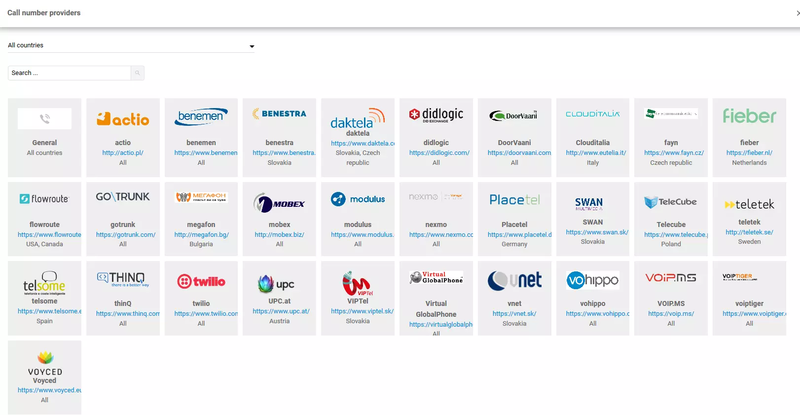 Selectarea furnizorilor VOIP