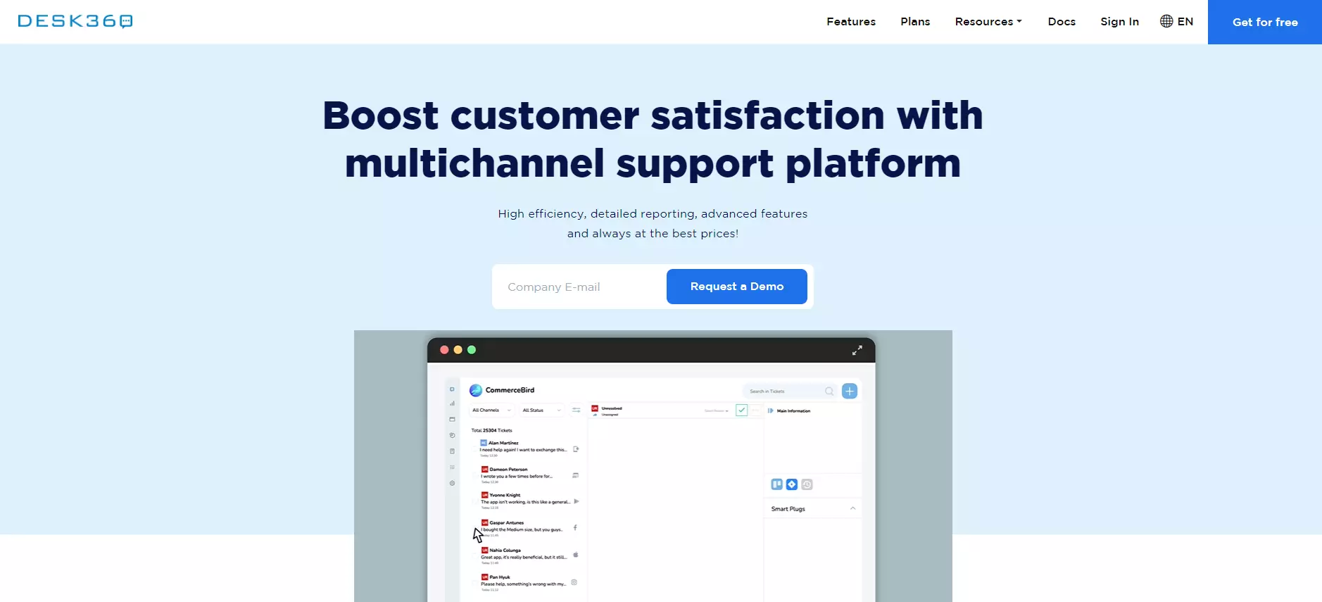 Pagina de pornire Desk360