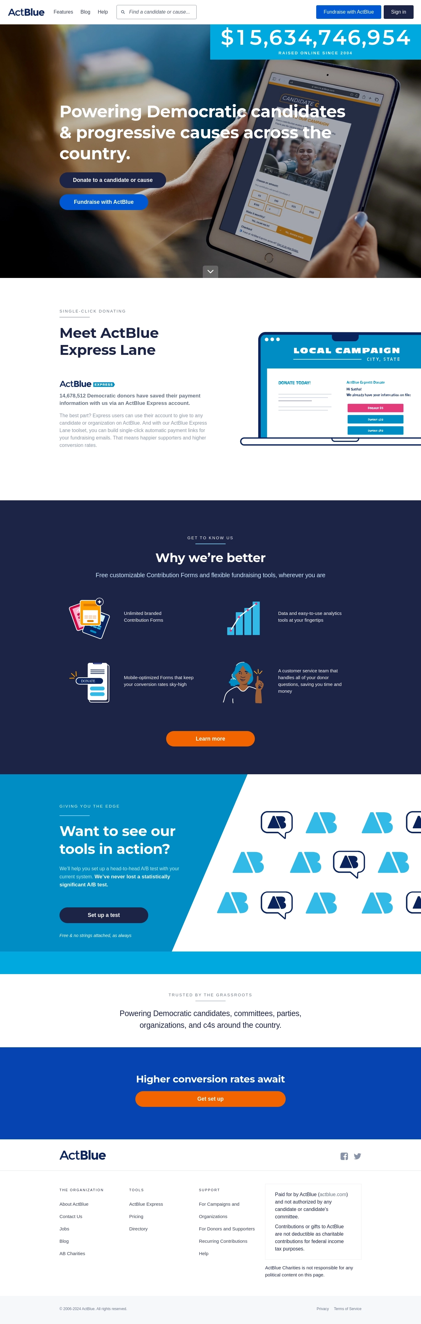 Contacte Help Desk ActBlue