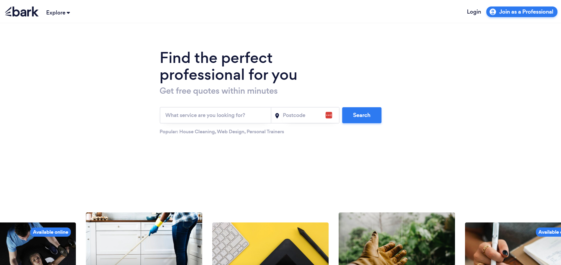 Contacte Help Desk Bark