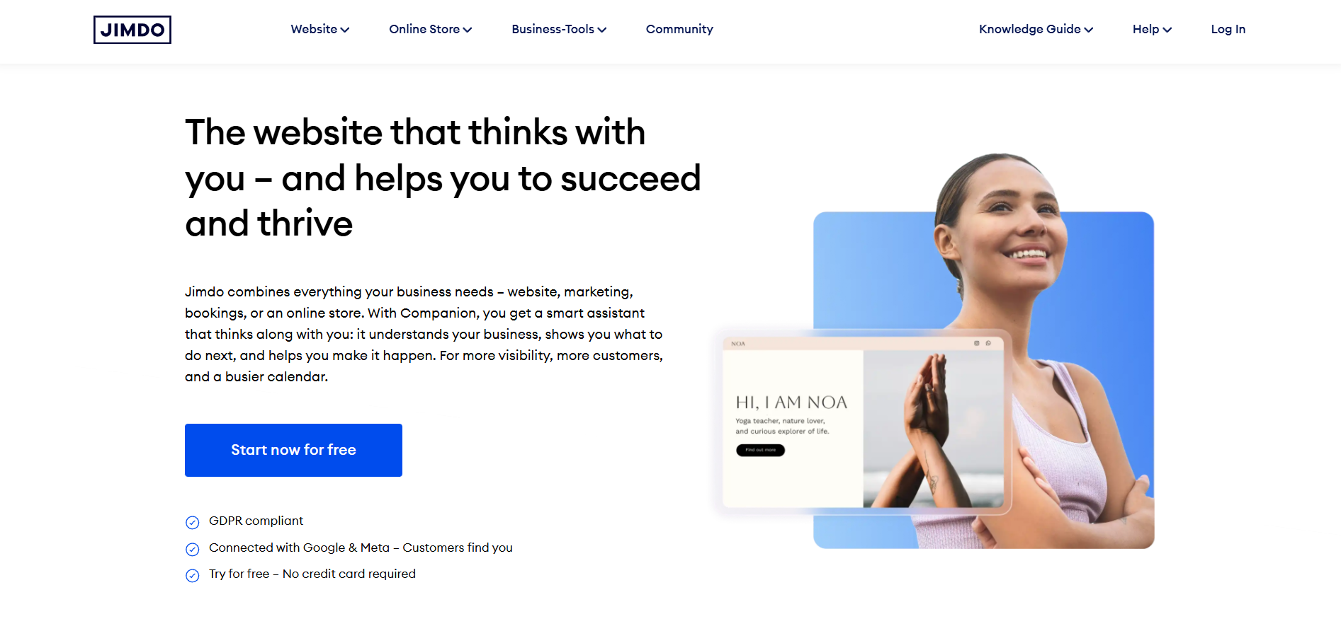 Contacte Help Desk Jimdo