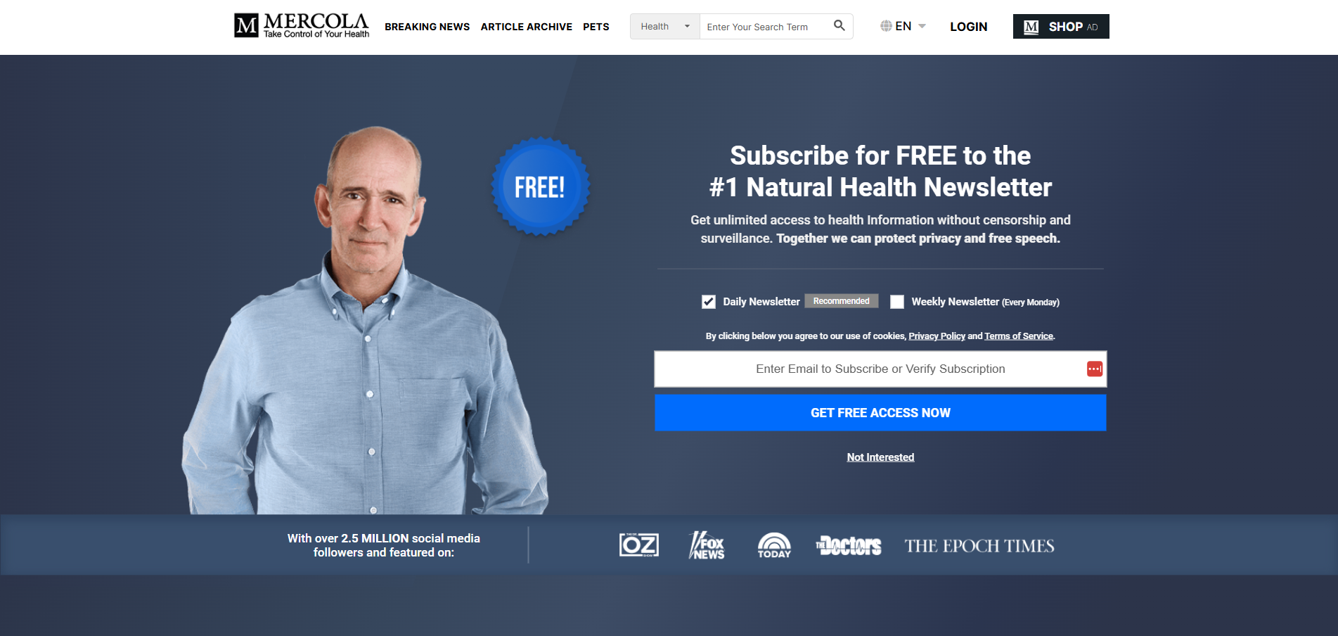 Contacte Help Desk Mercola