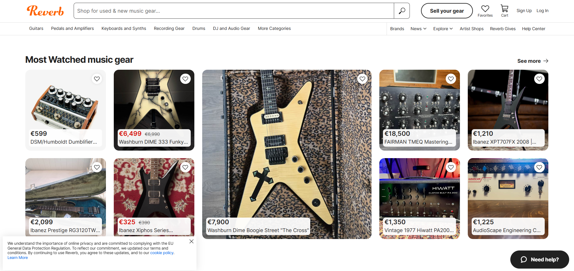 Contacte Reverb Help Desk