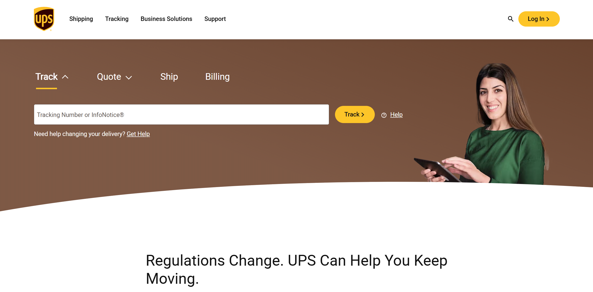 Contacte UPS Help Desk