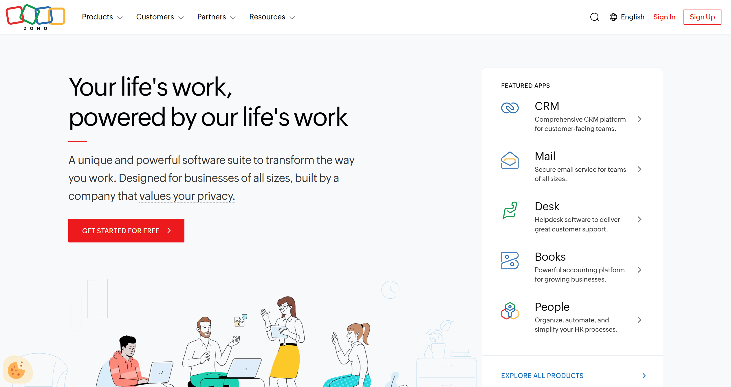 Contacte Zoho Help Desk