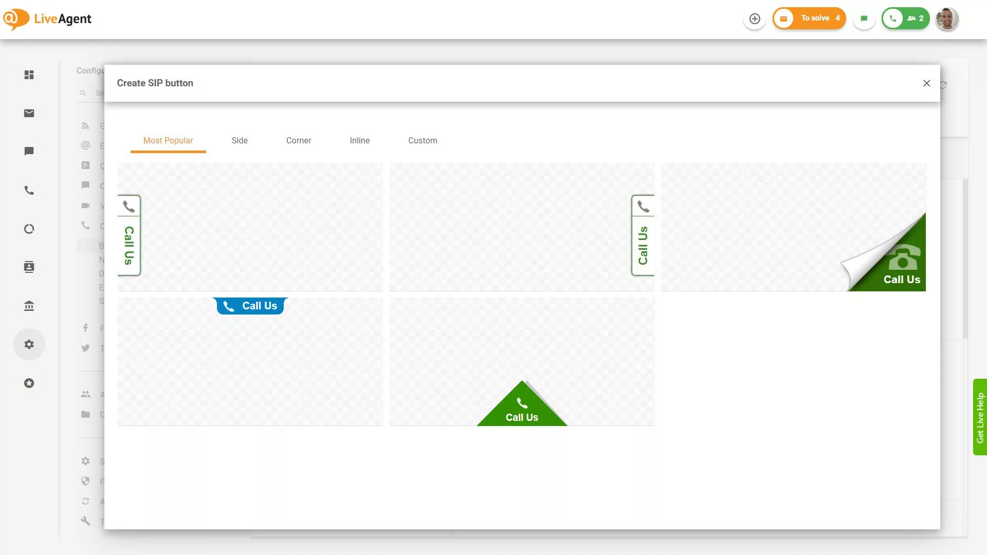 Galerie de butoane de apel