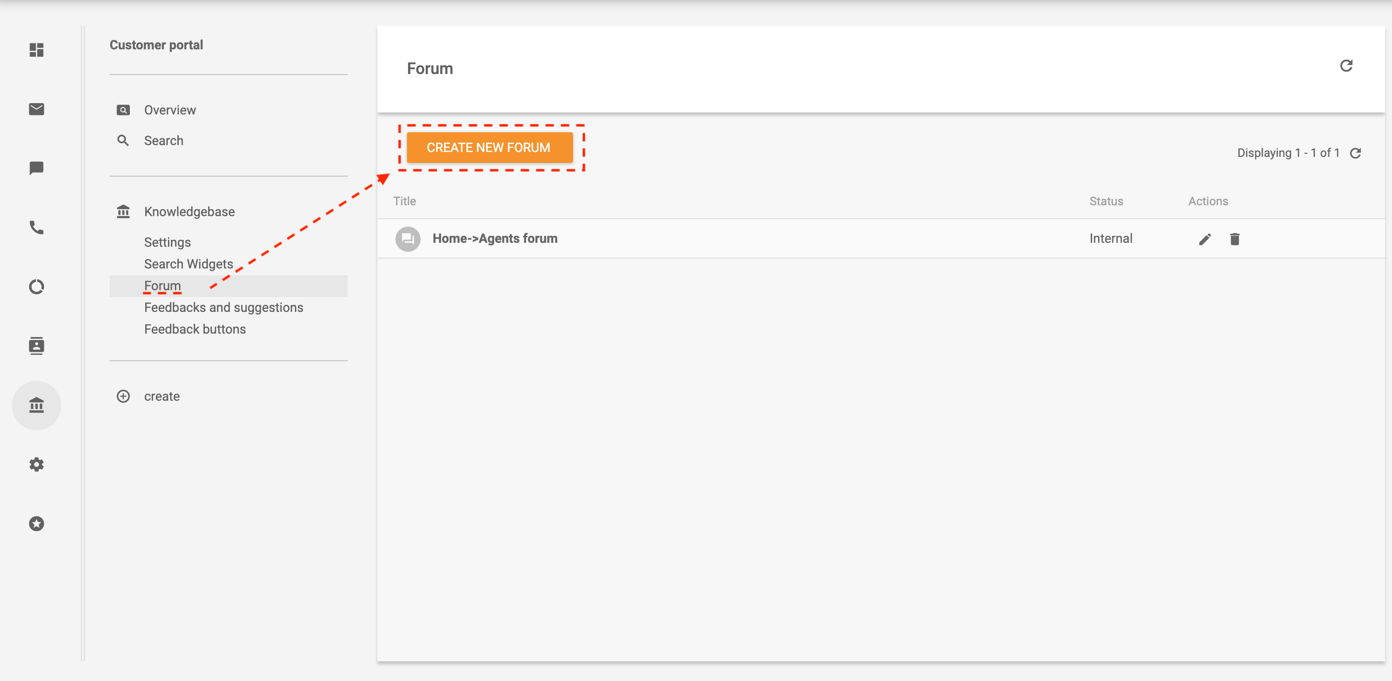 Creare forum în LiveAgent