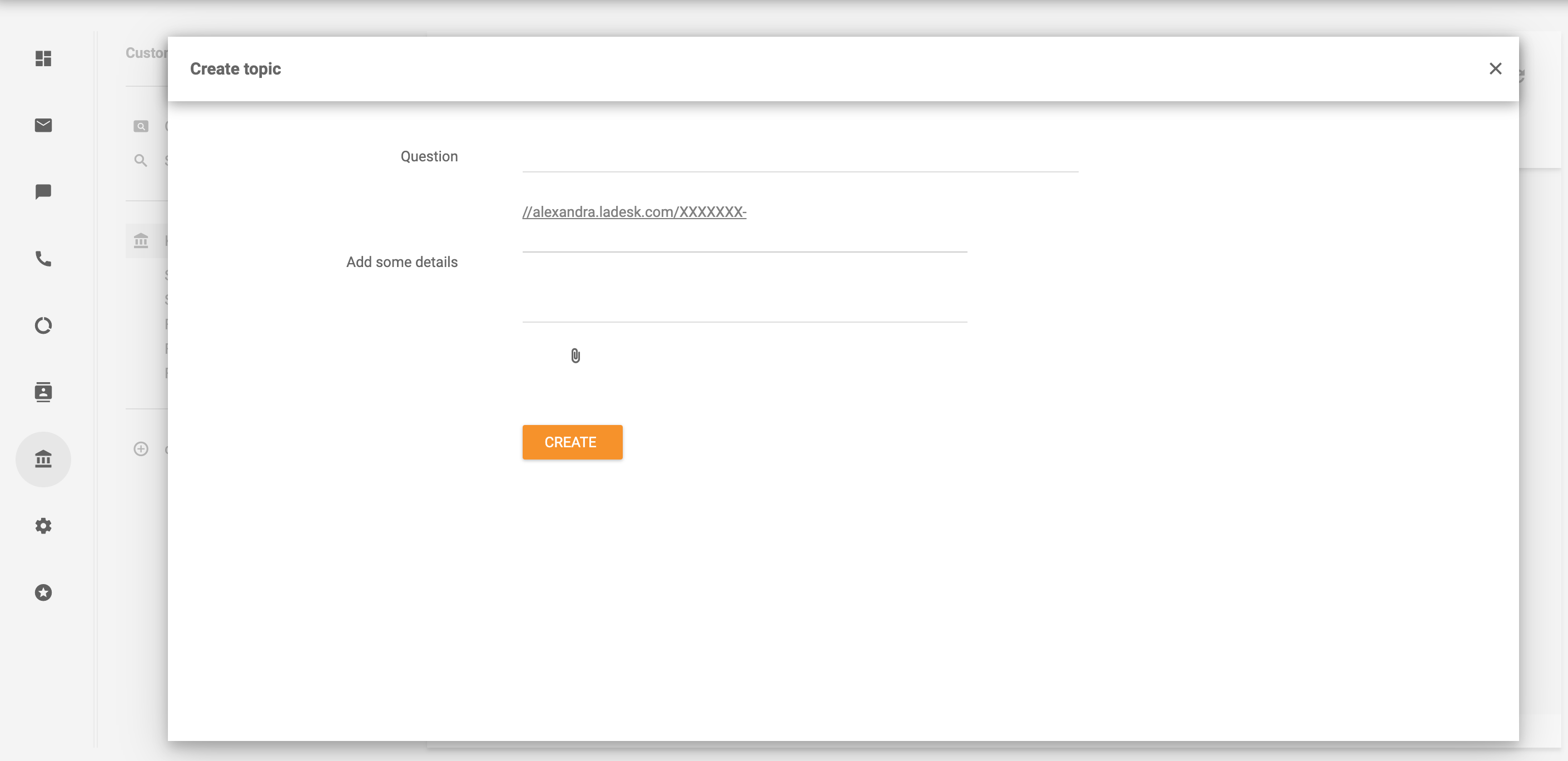 Creare subiect - LiveAgent