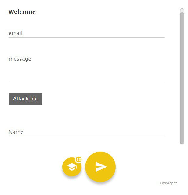 Stil de formular de contact întunecat