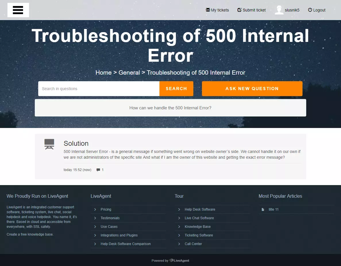 Forum în portalul clienților