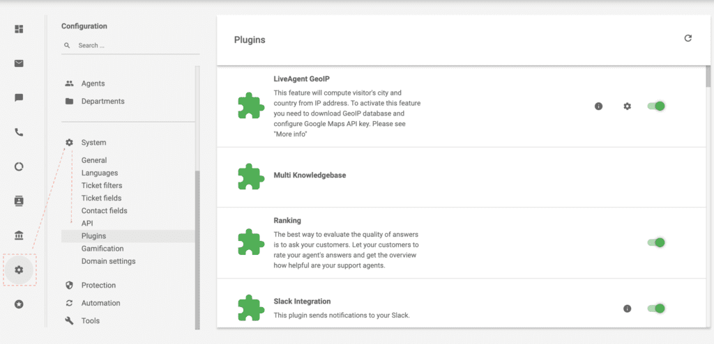 Plugin-uri LiveAgent