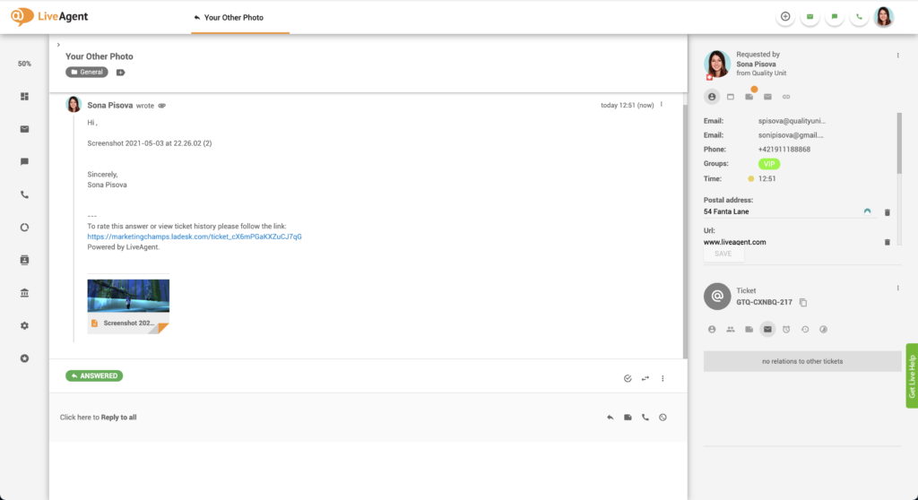 Atașamente imagini lipite în email