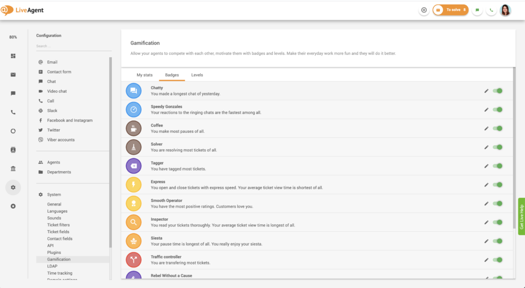 Insigne de gamificare