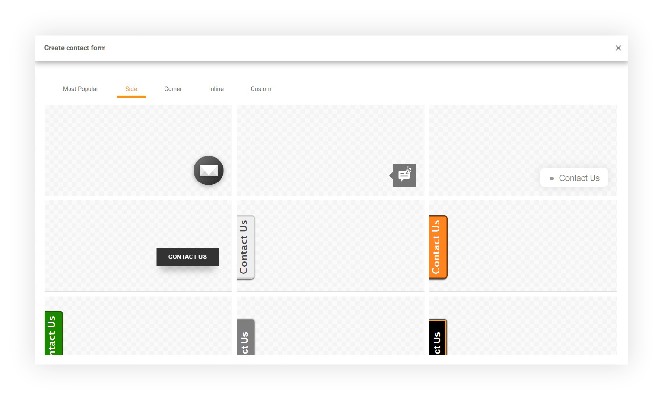 Galeria de formulare de contact